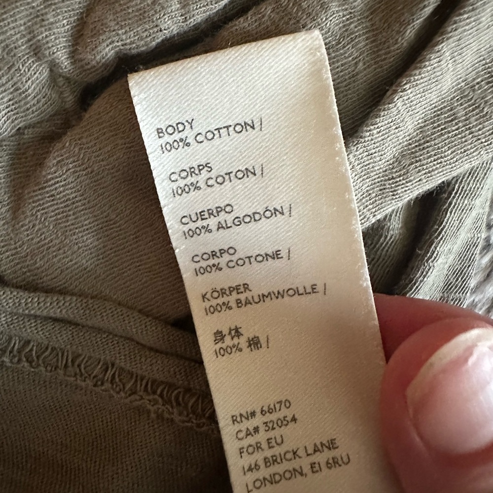 We The Free Olive Green Crewneck Long Sleeve Tee - Picture 3 of 5